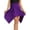 Purple, variant on iEFiEL Womens Asymmetric Stretchy Latin Dance Wrap Skirt Dancewear White 3XL