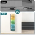 thumbnail image 5 of 20-Tier Wall File Organizer Mesh Office Mail Holder, Hanging Wall Organizer Magazine Rack for Office Assembly Needed, Black, 5 of 7
