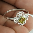 thumbnail image 2 of Genuine Lemon Quartz Ring, Solid 925 Sterling Silver Ring, Natural Healing Gemstone Ring, Beautiful Ring, Bohemian Ring, Proposal Ring, Yellow Gemstone Faceted Square Ring (lemon-quartz, 7), 2 of 3