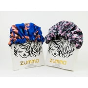 Zumma Adjustable Satin Sleep Cap Assortment, Multicolor Prints