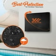 thumbnail image 6 of SereneLife SLTVC42 - Outdoor/Indoor Full TV Cover - Weatherproof and Dust-Proof TV Screen Protector, UV Resistant TV Enclosure Offers 360° Coverage with Bottom Cover, 6 of 7