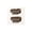 Brown, variant on ANNIE Wig Clips with Rubber Coated Teeth - SMALL SIZE - 2 Ct