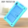 thumbnail image 6 of Dteck Case for Lenovo Tab M8 8.0 inch, Heavy Duty Shockproof Case with Shoulder Strap for Lenovo Tab M8 TB-8505F/8505X, Built-in Kickstand,Mint+Blue, 6 of 7