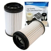 HQRP 2-Pack Washable HEPA Filters fits DCF-1 / DCF-2 Kenmore Commercial, Ultra Care, Dual Sweep Vacuum Cleaners