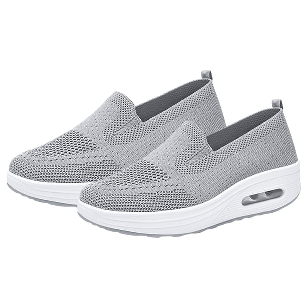 Zapatos Sin Cordones Deporte Con Cojín Aire Ortopédicas para Mujer Viajes Al Libre