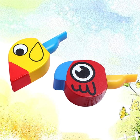 Raindrops  2 Pcs Whistle Flute Festival Animal-shaped Toddler Child