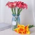 thumbnail image 3 of LShunze Mini Artificial Calla Lily 10 Stem Bridal Bouquets Artificial PU Real Touch Flowers for Home Party Decor, 3 of 8