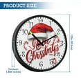 thumbnail image 3 of Voice Activated Clock with Glow Light 12 Inch Large Silent Wall Clock Battery Operated for Home Decor Christmas Fonts, 3 of 8