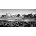 thumbnail image 2 of Adams, Ansel 14x9 Black Ornate Wood Framed with Double Matting Museum Art Print Titled - Mt. Moran and Jackson Lake from Signal Hill, Grand Teton National Park, Wyoming, 1941, 2 of 4