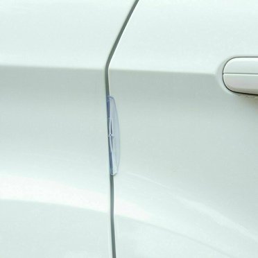 4-Pack Car Door Edge Guards – White Rubber Anti-Scratch Protector Molding Strip (Self-Adhesive)