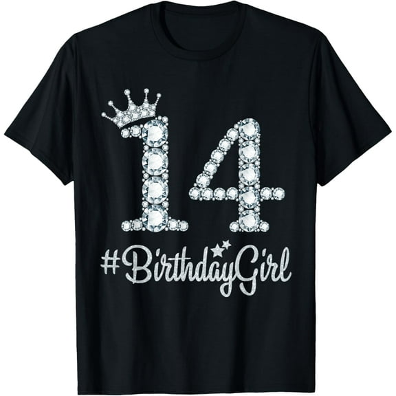 14 BirthdayGirl 14 Years Old Happy 14th Birthday Girl T-Shirt