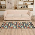 thumbnail image 2 of Yayeee Runner Rug for Bedroom 2'x6' Machine Washable Hallway Non Slip Mat, Beige Geometric, 2 of 8