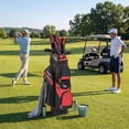 thumbnail image 2 of ELLEGNT 14‑Way Full Length Divider Golf Cart Bag - Molded Lock Top, 11 Pockets for Storage, Black + Red, 2 of 8