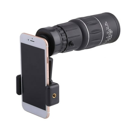 Portable 16X52 Phone Camera Lens Telescope Monocular + Universal Phone Holder For Mobile Phone Outdoor Travel Hiking Concert