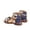 White, variant on Girls Summer Roman Sandals Soft Sole Ethnic Boho Flat Casual Footwear For Kids