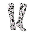 thumbnail image 4 of Balery Cute Animal with Cow Printed Novelty Socks Men's Women's Crew Socks Sports Socks Knee High Socks Cotton Socks Quirky and Cool Socks, 4 of 9