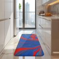 thumbnail image 4 of Blue Red Gold Marble Pattern Kitchen Rug Mat,Kitchen Runner Rugs Non Skid Washable,Decorative Kitchen Floor Mats for Kitchen,Sink,Laundry,17"x47.2", 4 of 7