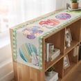 thumbnail image 6 of Table Runners 72 Inches Long Dress Scarves, Easter Farmhouse Kitchen Table Runner, Coffee Tablerunners, Colorful Eggs Bunny Floral Vines Green Plaid 14x72 Inch, 6 of 9