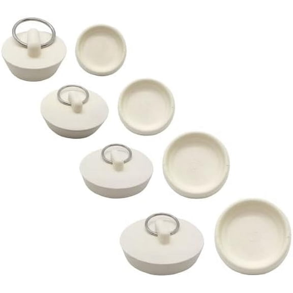 4 Pieces Bath Tub Stopper - Four Sizes - Drain Plugs - for Kitchen, Bathroom, Bathtub, Sink, & Laundry