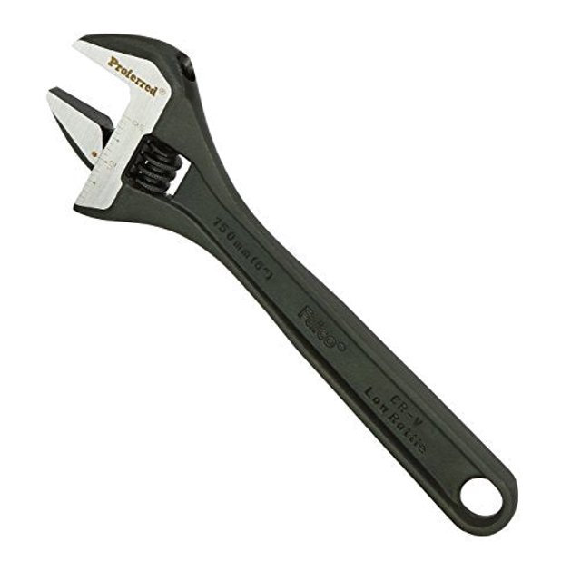 Proferred T05042 Standard Adjustable Wrench, Phosphate Finish, 6"