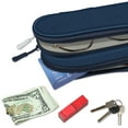 thumbnail image 7 of Fintie Double Sunglasses Case – Soft Portable Eyeglasses Pouch with Carabiner Clip, Dual Zipper Compartments for Men & Women, Dark Blue, 7 of 7