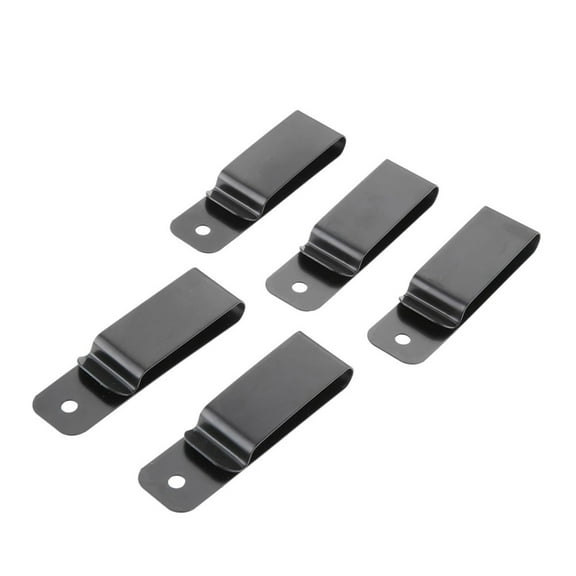 5Pcs Iron Sheath Belt Clip Manganese Steel Spring Hook Buckle