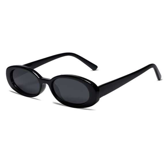Gafas de sol VANLINKER 90s Retro Ovaladas Polarizadas UV400 Negras
