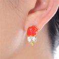 thumbnail image 3 of Pendientes de Navidad de dibujos animados de moda para mujer Pendientes de campana de Santa Wmkox8yi  sjalhkljlk4517, 3 of 3