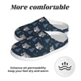thumbnail image 6 of Daiia Cute Christmas Tree Raccoon Print Women’s Fuzzy Slippers Memory Foam Lightweight House Shoes Cozy Loafer Flannel House Shoes-37/38, 6 of 7