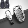 thumbnail image 4 of For Toyota Key Fob Cover Compatible with 2018-2021 Toyota Camry RAV4 Avalon C-HR Prius Corolla Highlander GT86 with Keychain, 4 of 14