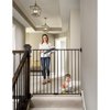 Regalo 2-in-1 Extra Tall Easy Swing Stairway and Hallway Walk Through Baby Gate, Black