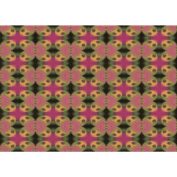 Ahgly Company Machine Washable Indoor Rectangle Transitional Brown Red Area Rugs, 8' x 10'