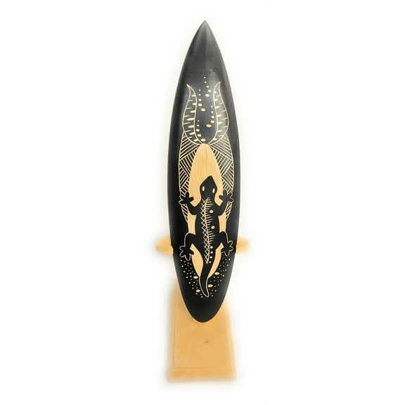Surfboard On Stand w/ Gecko 10" - Trophy | #sur15c25