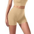 thumbnail image 2 of Panties For Women Oversized Body Shaping Belly Tightening Pants Waist Tightening Body Lifting Anti Glare Flat Corner Underwear Nylon Spandex 1 Piece Beige Size M-2Xl Women's Panties, 2 of 6