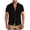 Black, variant on StSilkitty Men's Short Sleeve Button down Shirts Solid Color Collared Tee Shirt with Pocket Soft Breathable Tops