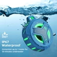 thumbnail image 2 of EBODA Altavoz Impermeable Bluetooth para Ducha, Altavoces Pequeños Inalámbricos Portátiles Flotantes IPX7 con Luz, Tiempo de Reproducción 24H para Playa, Piscina, Accesorios de Kayak, Regalos para Hom, 2 of 5