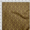 thumbnail image 4 of oneOone Viscose Jersey Brown Fabric Geometric Craft Projects Decor Fabric Printed By The Yard 60 Inch Wide, 4 of 5