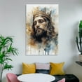 thumbnail image 6 of Jesus Christ Wall Art Jesus Wearing Crown Poster Watercolor Vintage Print Art Poster Canvas Painting Decor Wall Print Photo Gifts Home Modern Decorative Posters 20x30inch(50x75cm), 6 of 6