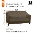 thumbnail image 2 of Classic Accessories Madrona Waterproof 76 Inch Patio Loveseat Cover, 2 of 4