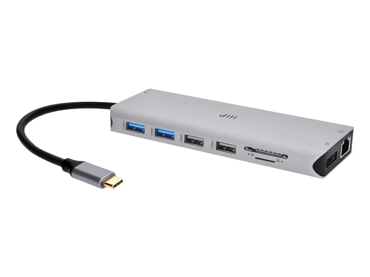 Monoprice 13-in-1 Dual-HDMI + DisplayPort Multi-Stream Transport (MST) Triple Monitor Docking Station, 4K HDMI, 4K DisplayPort, 5Gbps USB A, Gigabit Ethernet, SD/MicroSD Readers, 100W PD, 3.5mm Dual