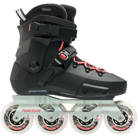 ROLLERBLADE Adult Female Twister XT W Black/Mint Skates, Size: 9/9.5