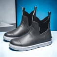 thumbnail image 6 of DeHolifer Women's Deck Boots Ankle Rain Boots Fishing Boots Rubber Waterproof Slip-Resistant Outdoor Work Shoes, 6 of 7