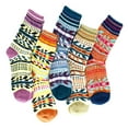 thumbnail image 3 of Fraobbg 5 Pack Womens Warm Socks Winter Thick Knitted Wool Crew Casual Socks Gift 5-9, 3 of 6