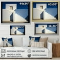 thumbnail image 4 of Designart "Beach House With Geometric Patterns In Soft Colors" Coastal Minimalism Floater Framed Canvas Wall Art, 4 of 5