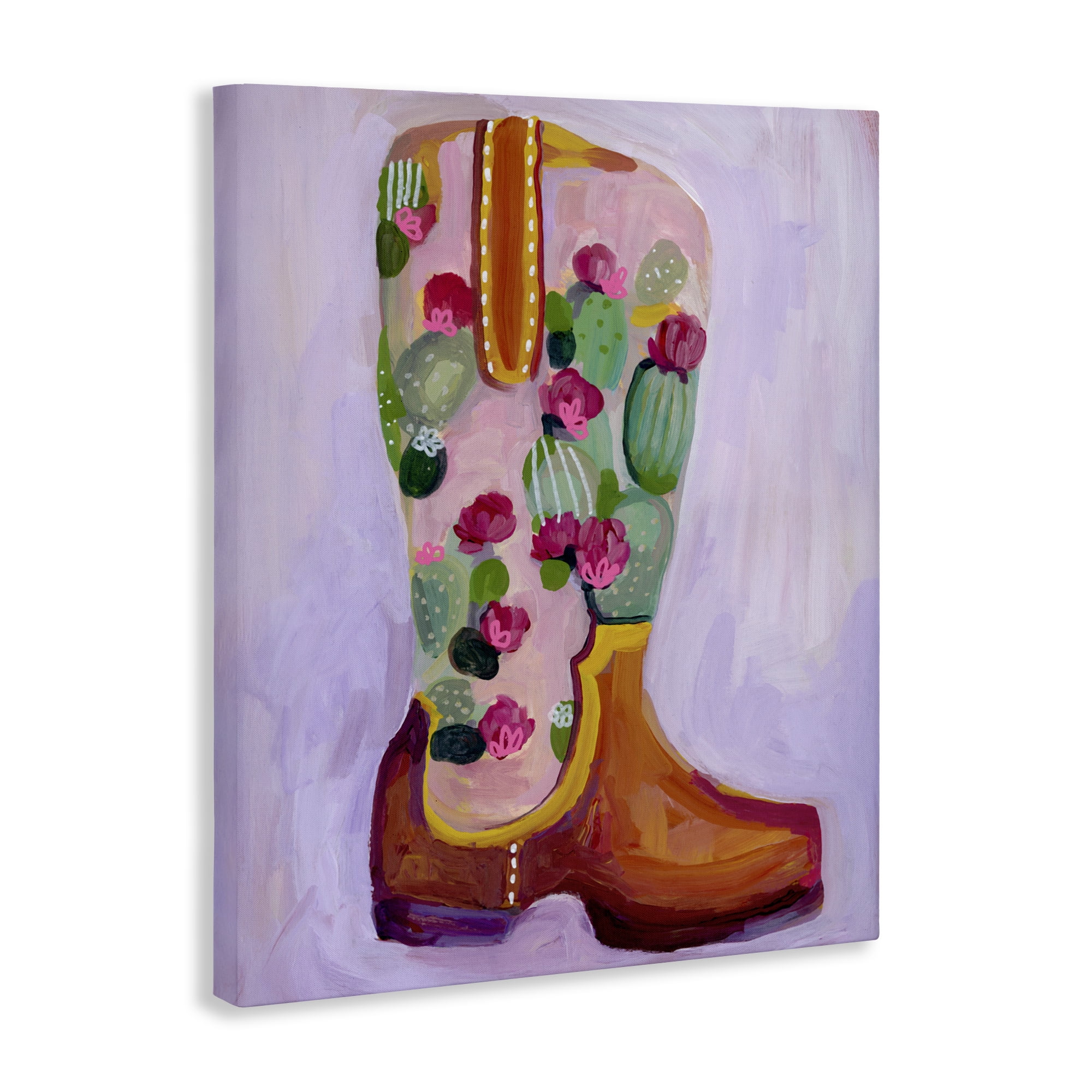 Desert Day Dream Boots Canvas Wall Art, design by Ashley Davis