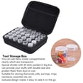 thumbnail image 2 of Caja de almacenamiento de herramientas para accesorios de pintura con diamantes, color negro, con 30 ranuras para bordado de diamantes, 2 of 11