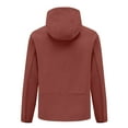 thumbnail image 3 of Windbreaker Jacket Men's Zip Front Windbreaker Jacket Spring And Charge Coat Thin Outdoor Mountaineering And Riding Windproof Work Coat Wine 3XL, 3 of 3