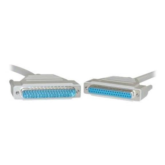 CableWholesale 10D4-01210 Serial Extension Cable DB37 Male to DB37 Female UL rated 37 Conductor 1:1 10 foot