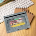 thumbnail image 5 of Luoshdecor Pencil Pouch for 3 Ring Binder,Zipper 3 Ring Binder Pencil Pouch with Clear Window Large Capacity Pen Holder Case Class Office Organizers, 5 of 6