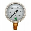 Zenport LPG100-10PK Liquid Filled Pressure Gauge 0-100 Psi- Box of 10